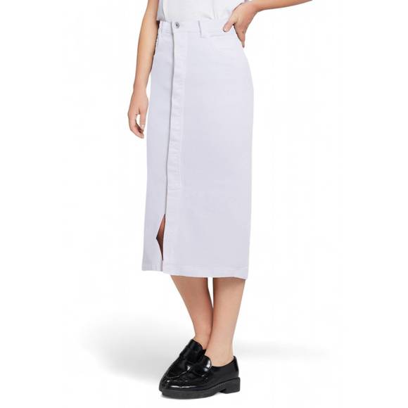 NEW CURRENT/ELLIOTT insignia skirt in optic white - Picture 2 of 4